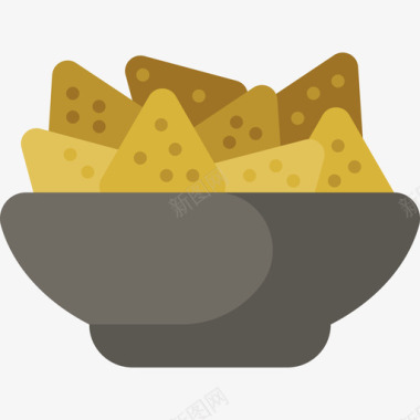 玉米片食品甜点扁豆片图标图标