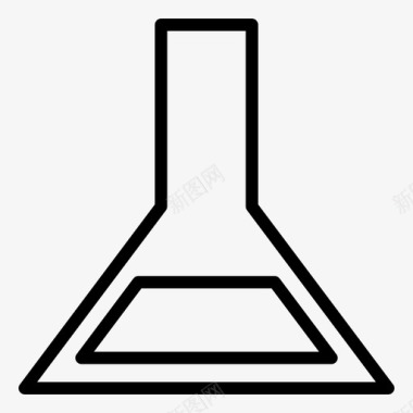 玻璃迷宫埃伦迈耶烧瓶化学玻璃器皿图标图标