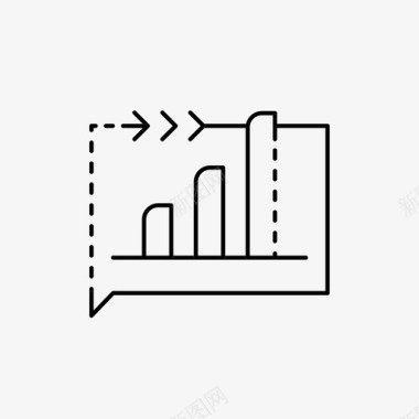 细边营销理念商务聊天图标图标