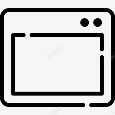 窗口电子和web元素集合4线性图标图标