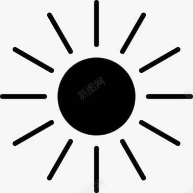 阳光炽热热情图标图标