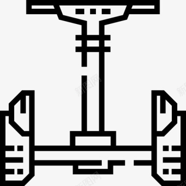 滑板车涂鸦滑板车自平衡电动滑板车3直线型图标图标