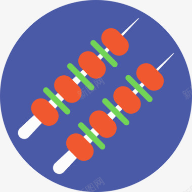 挂件串串食物43扁平图标图标