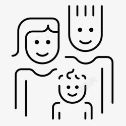 养育宝宝家庭宝宝孩子图标高清图片