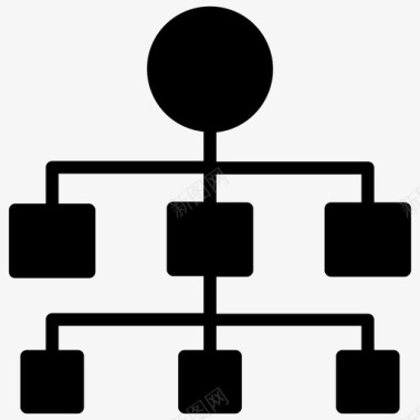 工作流算法数据结构流程图图标图标