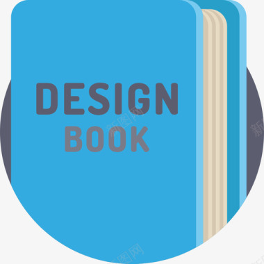 创意雪花书籍创意平面图标图标