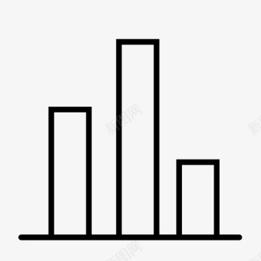 条形矢量分析条形图业务图标图标