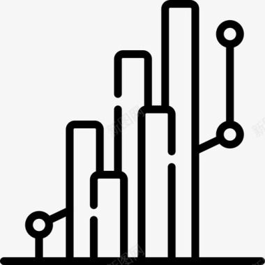 抽象图形元素条形图信息图形元素线性图标图标