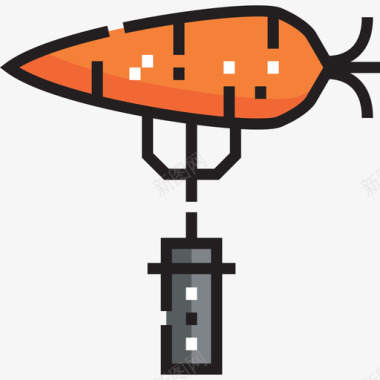 饮食健康生活5本色图标图标