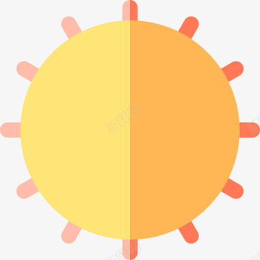 太阳恒星太阳农业13号平坦图标图标