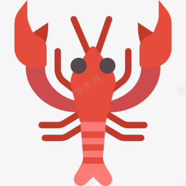 龙虾美食6扁圆图标图标
