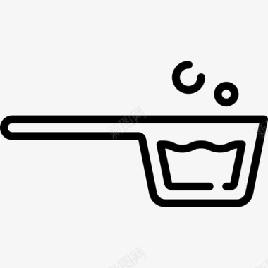 洗衣粉量匙洗衣液4线性图标图标