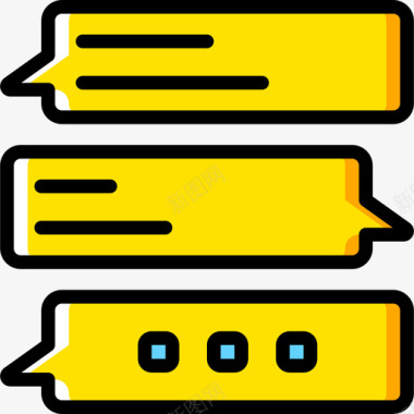 对话聊天对话6黄色图标图标