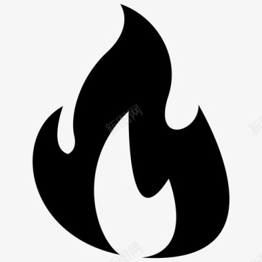 火焰图标火焰燃烧灼热图标图标
