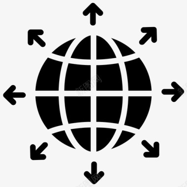 国际青年节全球业务商业世界国际业务图标图标