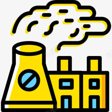 黄色标志核电站生态42黄色图标图标