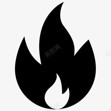火焰图标火焰燃烧灼热图标图标