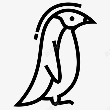 企鹅企鹅皇帝企鹅动物图标图标
