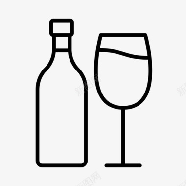葡萄酒酒窖门饮料图标图标