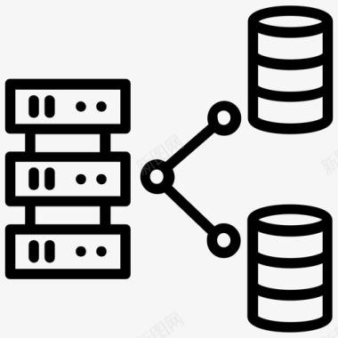 SQL链接数据库大数据链接服务器图标图标