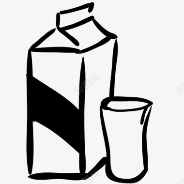 牛奶早餐钙图标图标