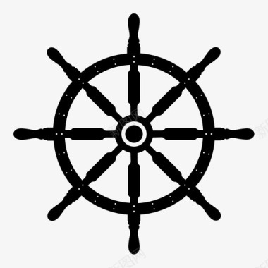 舵机手轮舵轮图标图标