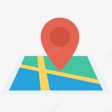 地理位置地理位置购物和电子商务公寓图标图标