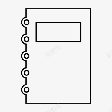 笔记本纸质书笔记笔记本图标图标