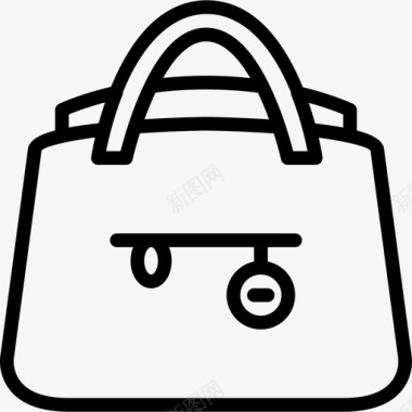 手提包女性配件直线型图标图标