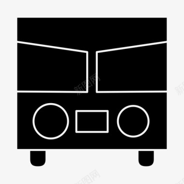 巴士学校公共交通车辆图标图标