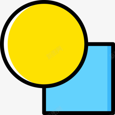 几何33黄色图标图标