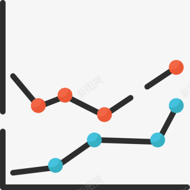 电脑图信息折线图信息图5平面图图标图标