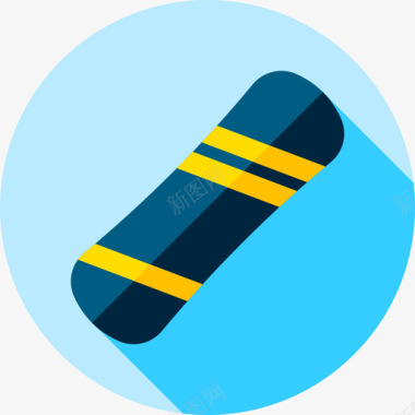 冬季的鳞片滑雪板冬季10平坦图标图标