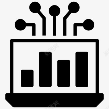 电脑标志分析处理数据分析数据挖掘图标图标