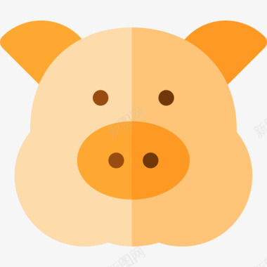 猪养殖10头平坦图标图标