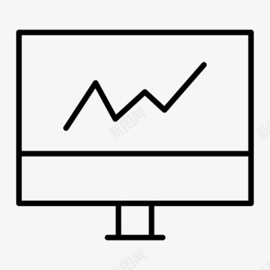 绿色信息图表图表监视器分析数字图标图标