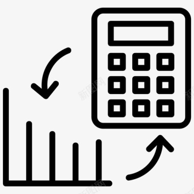 商业分析股票图表分析商业金融图标图标