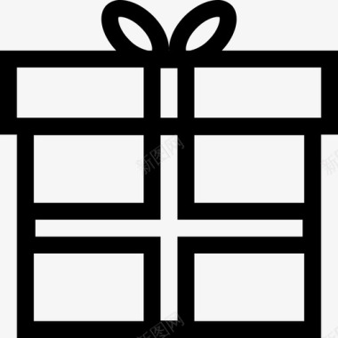 礼物袋礼物盒子圣诞节图标图标