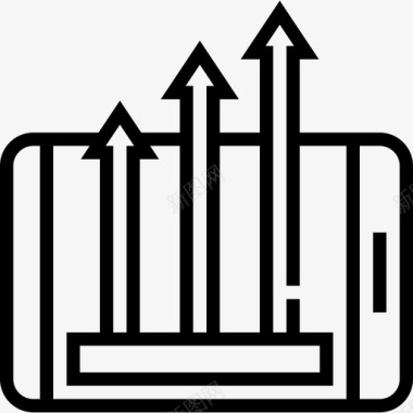 苹果手机营销智能手机营销15线性图标图标