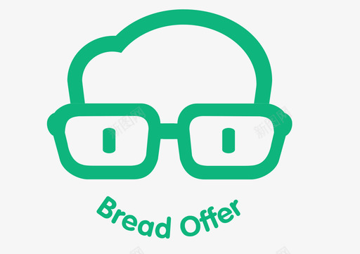 面包求职 黄色镂空 web logo2图标