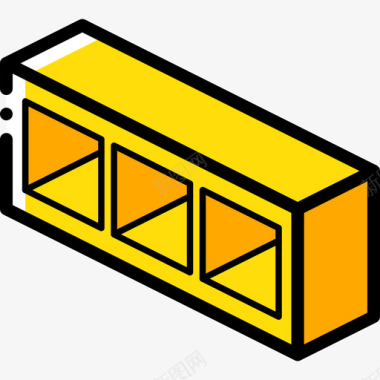 架子家具38黄色图标图标