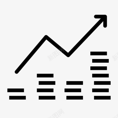 投资艺术字投资图分析业务图标图标