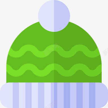 时尚标志冬季帽子时尚电子商务7扁平图标图标