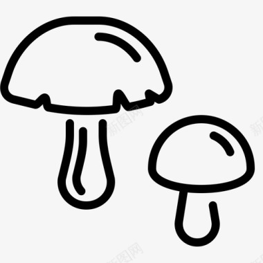 蘑菇食物菌类图标图标