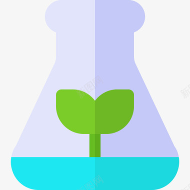 抑制再生烧瓶可再生能源6扁平图标图标