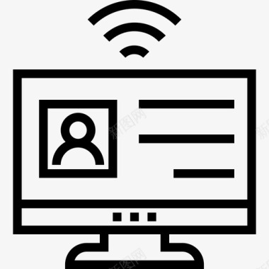 蓝牙通信监视器网络和通信2线性图标图标