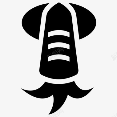 鱿鱼动物鱼图标图标