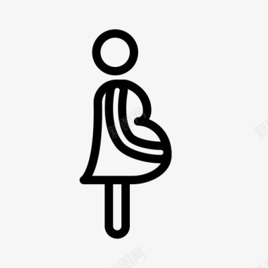母亲节怀孕家人妈妈图标图标