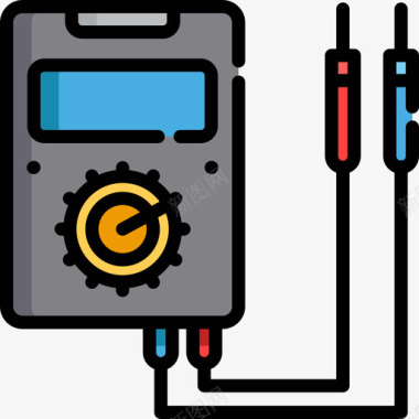 轮胎标志万用表内务管理5线颜色图标图标