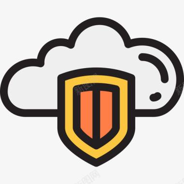 公共交通标识保护显影17线性颜色图标图标